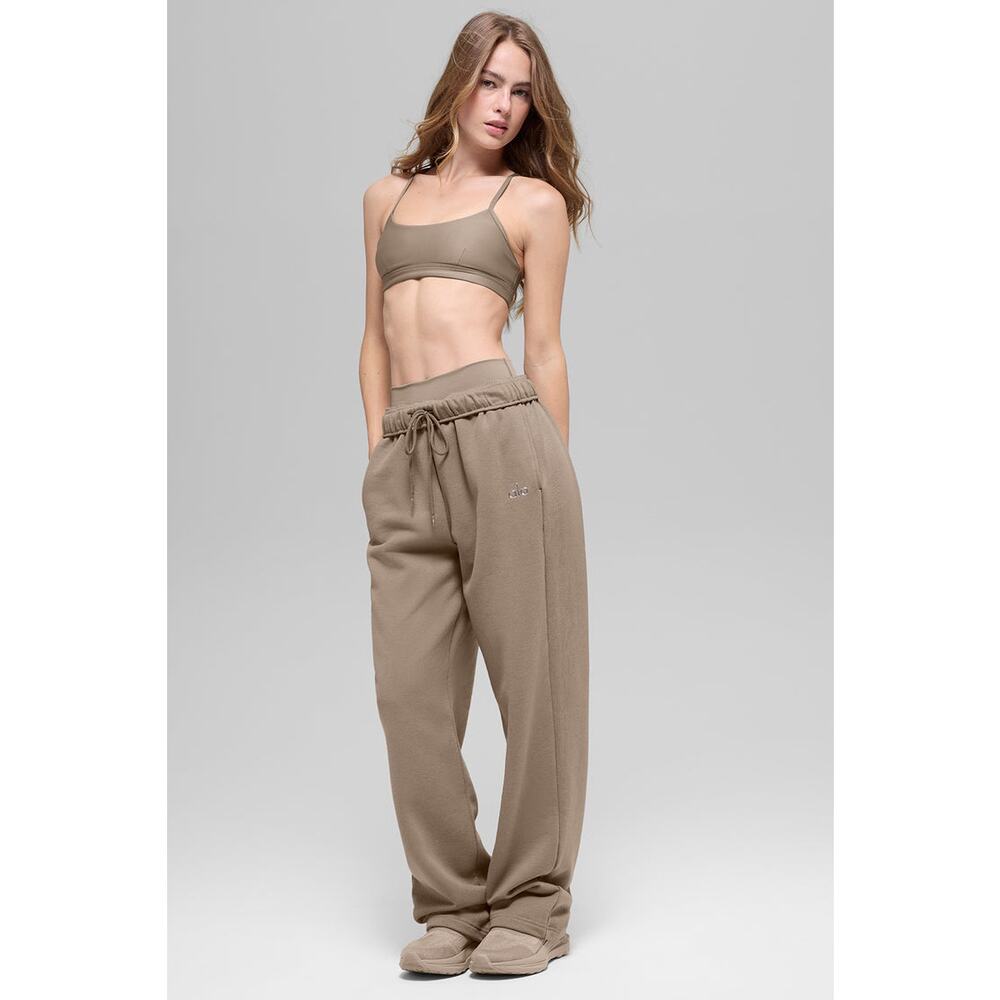 NWT ALO Accolade Straight Leg Sweatpants in Gravel SZ XS Fall Winter NEW $138 - Picture 8 of 10